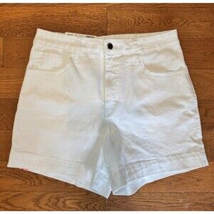 RM by Rebecca Minkoff Women's High Rise 90's Short Relaxed Fit White Size 6